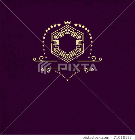 Frame or monogram. Retro Logos Design Templates. Business sign for club, cafe, restaurant, heraldic, jewelry, fashion. 71018152