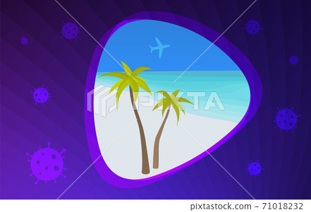 Coronavirus and travel concept 71018232
