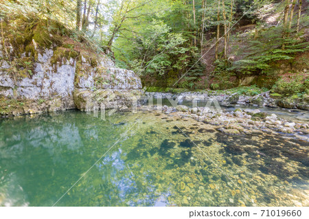 Discovery trail of Biel and the blue hole, Morez in the Jura 71019660