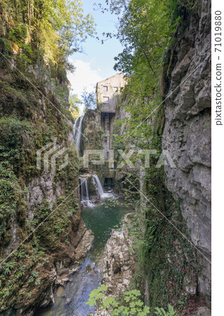 Gorges & waterfalls of Langouette in Planches en Montagnes, Jura Gorges & waterfalls of Langouette in Planches en Montagnes, Jura 71019880