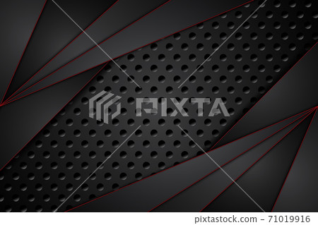 metal plate black and red stripes on steel mesh metal plate black and red stripes on steel mesh 71019916