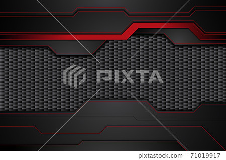 metal plate black and red stripes on steel mesh 71019917