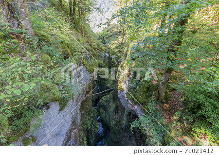 Hiking track of the Pertes de L'Ain, Losses of the Ain, Jura 71021412