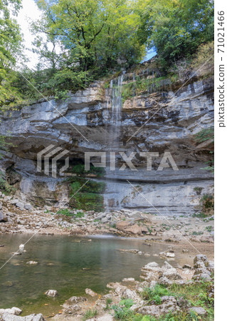 Cascades du Herisson, Waterfalls of the Herisson in the Jura France 71021466
