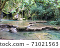 Jura Tufs waterfall, with its spectacle limestone sculptures 71021563
