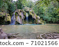 Jura Tufs waterfall, with its spectacle limestone sculptures 71021566