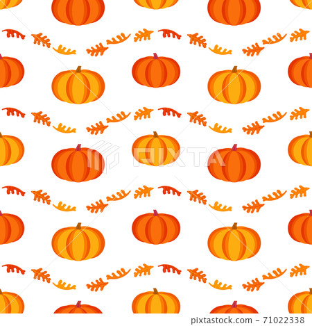 Fall Fest Pattern Thanksgiving Fall fest pumpkin seamless pattern - Stock Illustration ...