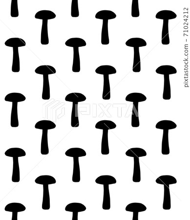 Vector seamless pattern of mushroom silhouette Vector seamless pattern of mushroom silhouette 71024212
