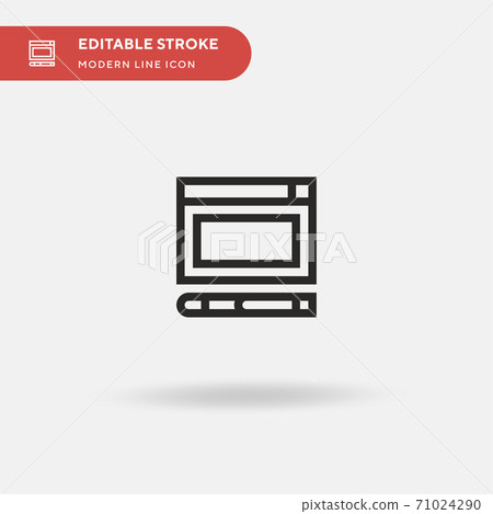 Web Design Simple vector icon. Illustration... - Stock Illustration ...