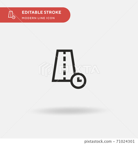 Time Simple vector icon. Illustration symbol design template for web mobile UI element. Perfect color modern pictogram on editable stroke. Time icons for your business project Time Simple vector icon. Illustration symbol design template for web mobile UI element. Perfect color modern pictogram on editable stroke. Time icons for your business project 71024301