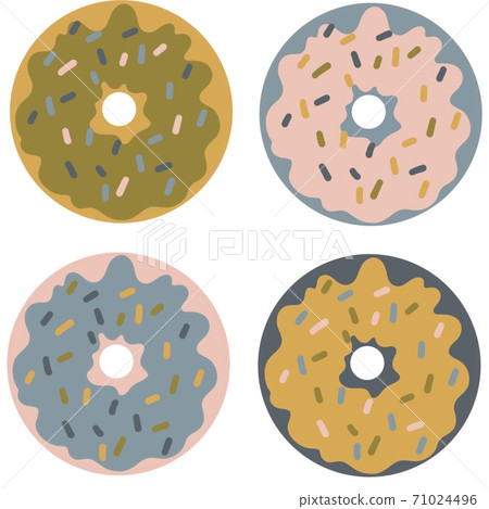 donuts pattern in pastel colors. donuts pattern in pastel colors. 71024496