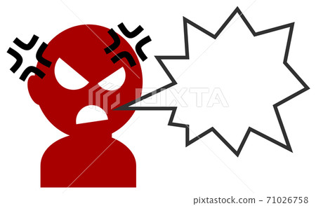 Illustration of a furious person 71026758