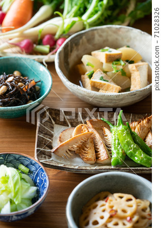 Japanese vegan vegetarian dining table 71028326