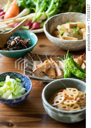 Japanese vegan vegetarian dining table Japanese vegan vegetarian dining table 71028327