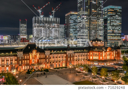 東京站夜景 東京站夜景 71029248