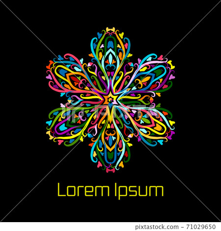 Mandala ornament, colorful pattern for your design Mandala ornament, colorful pattern for your design 71029650
