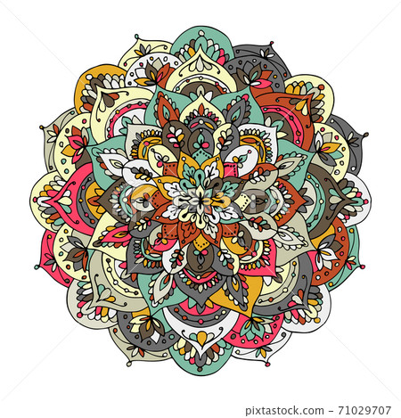 Mandala ornament, colorful pattern for your design Mandala ornament, colorful pattern for your design 71029707