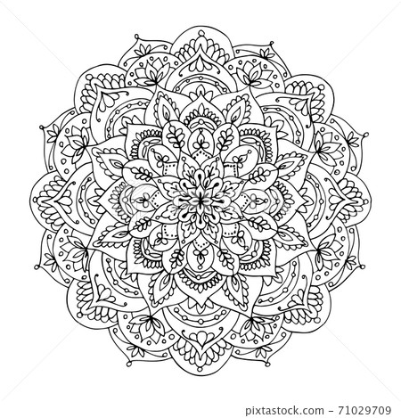 Mandala ornament, hand made sketch for your design Mandala ornament, hand made sketch for your design 71029709