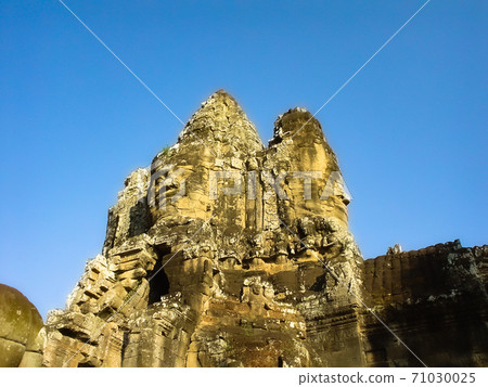 Stone statue of Bayon Temple in Angkor Wat Stone statue of Bayon Temple in Angkor Wat 71030025