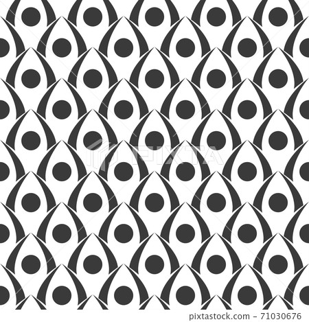 Seamless geometric pattern in art deco style 71030676