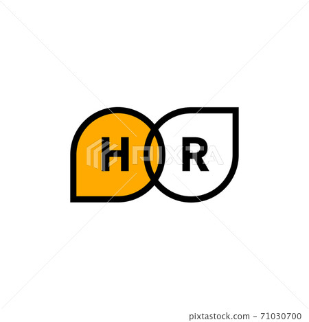 hr icon with two comment bubbles. interview concept 71030700