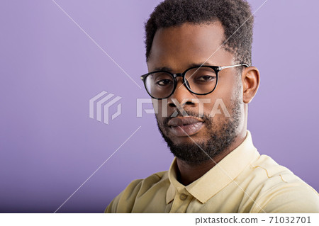 Closeup portrait of american man indoor Closeup portrait of american man indoor 71032701