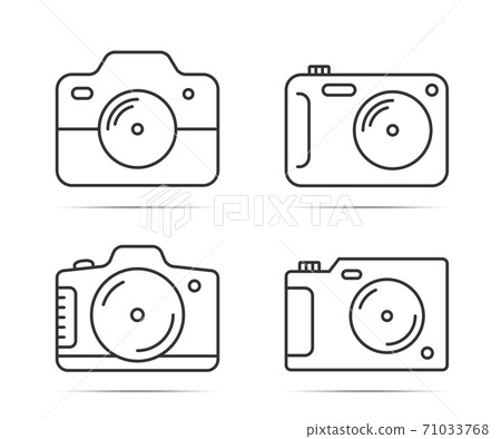 Camera Line Icons 71033768