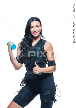 Ems Training Electrical Muscle Stimulation Stock Photo - Download