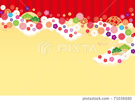 Background material-New Year's image 2-2 Background material-New Year's image 2-2 71036880