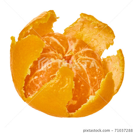 mandarin white isolated background mandarin white isolated background 71037288