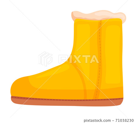 Ughi demi boot for woman isolated on white background 71038230