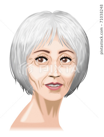 銀髮女髮型 銀髮女髮型 71038248