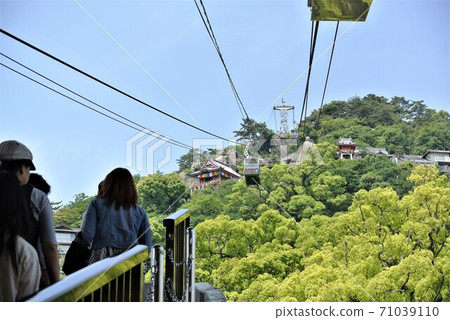 View from Senkoji Ropeway Station in Onomichi town, Hiroshima, Japan. View from Senkoji Ropeway Station in Onomichi town, Hiroshima, Japan. 71039110