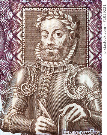 Luis de Camoes a portrait from Angolan money 71039221