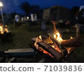 Night BBQ bonfire 71039836