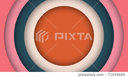 Frame of several circles of different colors. Mockup template with shadow Frame of several circles of different colors. Mockup template with shadow 71039889