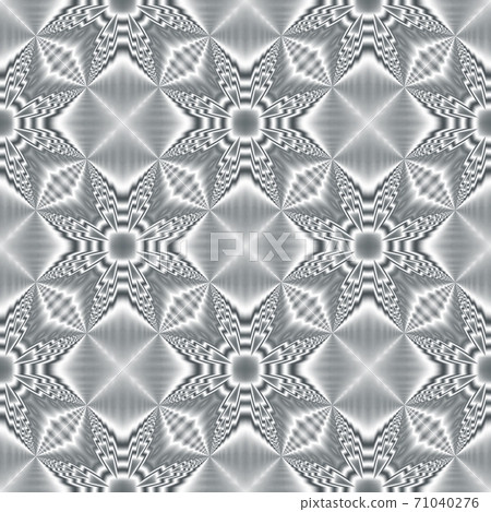Grey pattern with beautiful floral ornament 71040276
