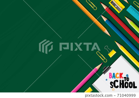 Back to school vector design concept made from... - Stock Illustration ...