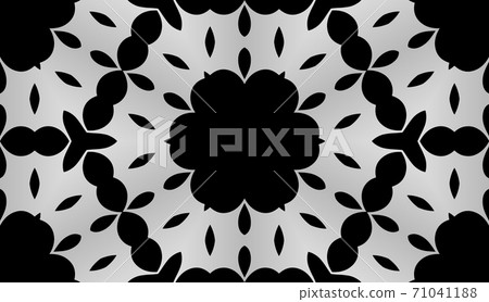 Beauty dark, monochrome floral texture with complex design ornate Beauty dark, monochrome floral texture with complex design ornate 71041188