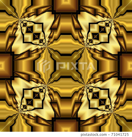 Golden luxury seamless pattern with simple geometric ornate for brand, product, gift or card background Golden luxury seamless pattern with simple geometric ornate for brand, product, gift or card background 71041725