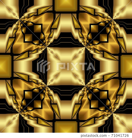 Golden luxury seamless pattern with simple geometric ornate for brand, product, gift or card background Golden luxury seamless pattern with simple geometric ornate for brand, product, gift or card background 71041726