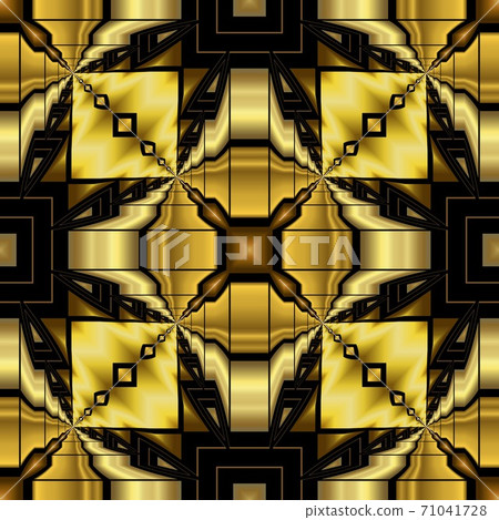 Golden luxury seamless pattern with simple geometric ornate for brand, product, gift or card background Golden luxury seamless pattern with simple geometric ornate for brand, product, gift or card background 71041728