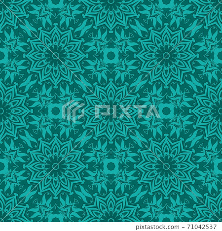 Blue, pattern floral geometric design for business card, invitation, template cover design Blue, pattern floral geometric design for business card, invitation, template cover design 71042537