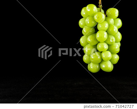 Shine Muscat black background Shine Muscat black background 71042727