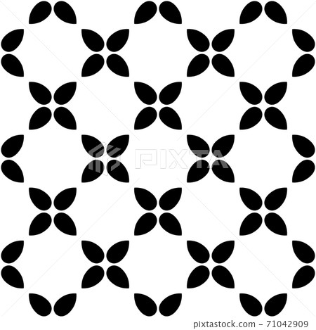Black and white pattern with simple form, geometric texture, retro, vintage ornament Black and white pattern with simple form, geometric texture, retro, vintage ornament 71042909