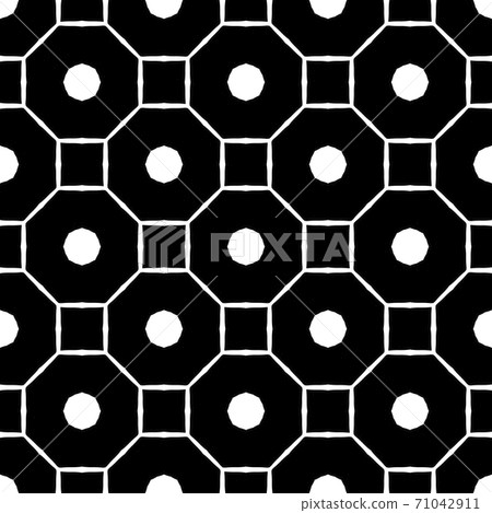 Black and white pattern with simple form, geometric texture, retro, vintage ornament Black and white pattern with simple form, geometric texture, retro, vintage ornament 71042911