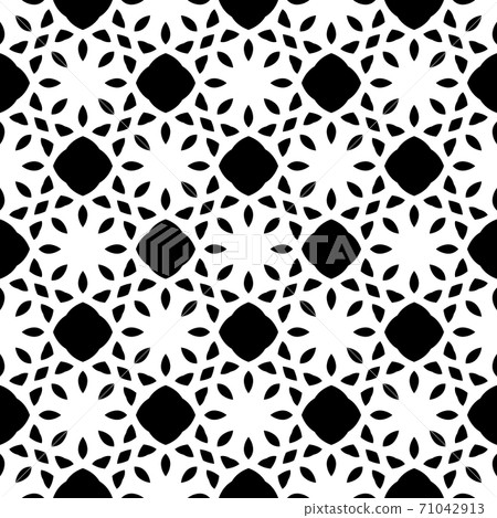 Black and white pattern with simple form, geometric texture, retro, vintage ornament Black and white pattern with simple form, geometric texture, retro, vintage ornament 71042913