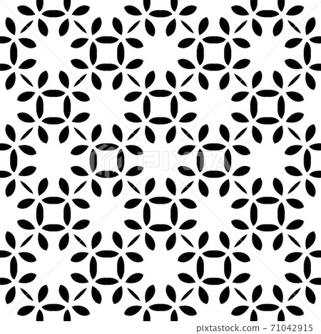 Black and white pattern with simple form, geometric texture, retro, vintage ornament Black and white pattern with simple form, geometric texture, retro, vintage ornament 71042915
