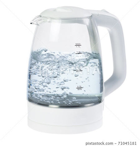 white illuminating kettle