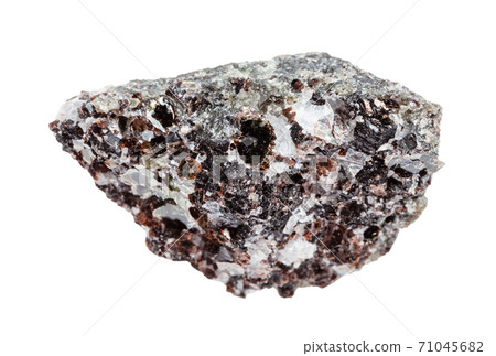 unpolished Phlogopite (magnesium mica) isolated unpolished Phlogopite (magnesium mica) isolated 71045682